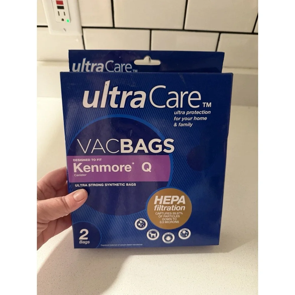 Kenmore O Vacuum Bags Uprights UltraCare w Hepa Filtration Box w 2  New Unopened